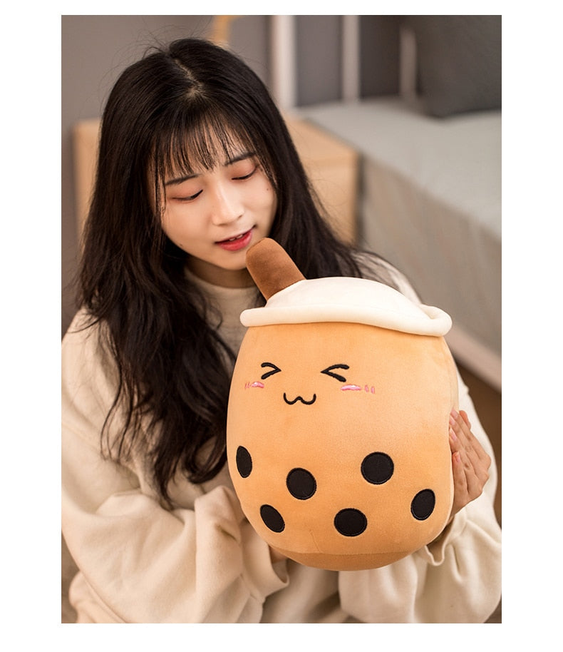 Happy Bubble Tea Plush Toy