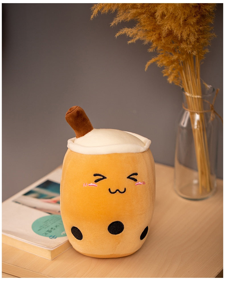 Happy Bubble Tea Plush Toy