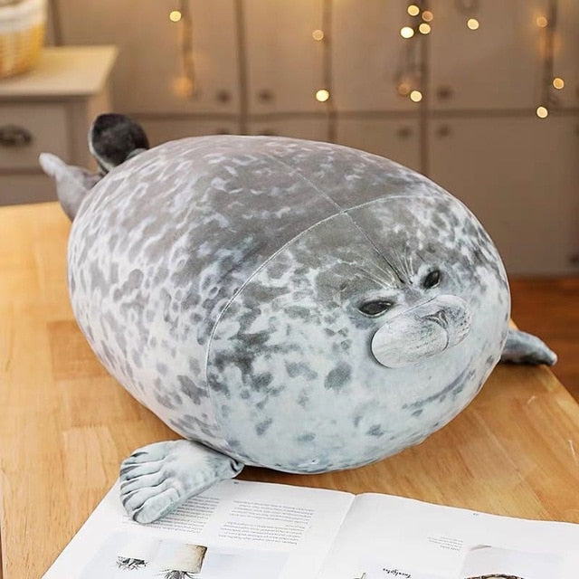 Kawaii Seal Pillow Stuffed Seal Lion Plush Cushion Toy Seal, 47 OFF